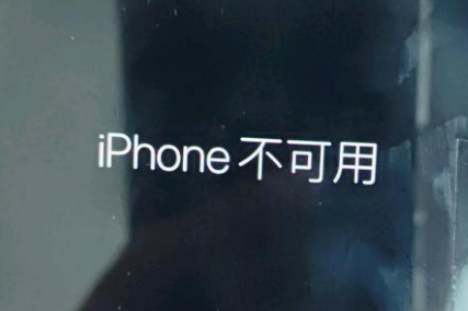 八公山苹果服务网点分享锁屏界面显示“iPhone 不可用”如何解决 